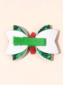 2pcs Multicolor Watermelon Lemon Bow Hair Clips For Girls,Glitter Hair Bows Clips, Fashion Summer Hair Accessories For Daily Wear, Vacation,Summer Use - Multicolor - View 8