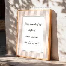 1pc Life Is Full Of Wonder: Nursery Wall Art, Inspirational Quotes For Kids' Rooms,Canvas Wall Art Paintings,Home Room Decorative Art - Multicolor - View 7