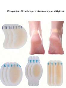 1 pièce/10pcs/20pcs/21pcs/30pcs Protecteur de talon en gel anti-frottement : coussinets adhésifs anti-ampoules pour le talon, inserts de chaussures, soulagement de la douleur et soin des pieds, autocollants protecteurs, coussinets de talon invisibles anti-frottement pour talons hauts, convient pour l'extérieur, les sports, les voyages, la maison, le bureau, l'école (50pcs) - Plusieurs styles - Voir 22