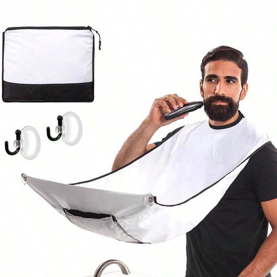 Shaving Cape, Beard Styling Cape, Barber Cape, Hair-Resistant And Heat-Resistant For Hair Dyeing And Cutting, Suitable For Bathroom And Barbershop - A - View 1