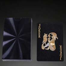 Luxury Gold Playing Cards - Waterproof - Ideal For Magic And Party Entertainment, PVC Material More Suitable For Party Use, Creative Toy, Card And Poker Series, Texas Hold'em - Multicolor - View 12