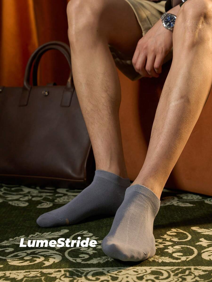 Men Crew Socks | Business & Everyday | Versatile Dress Socks | Comfortable Cotton | All-Match Style - Teal Blue - View 1