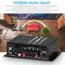 AK380 RV Stereo Amplifier 2-Channel 12V Car Audio Power Amplifier, Designed For RVs And Campers, Stable Output For Long Trips, Compact Metal Housing, Clear Sound Quality For RV Living Space, Travel And Outdoor Driving (Battery Not Included) - Black - View 10