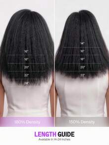MEGALOOK Ponytail Hair Extensions Yaki Straight 100% Human Hair Half Wig Lightweight Glue-Free Installation Adjustable Drawstring Half Wig 14-22 Inches No Shedding Easy To Wear Beginner Friendly Suitable For Women - SNatural - View 11