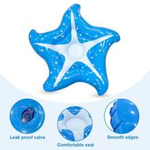 Ins Influencer Starfish Floating Raft PVC Inflatable Water Floating Bed Star-Shaped Lounge Chair Pool Party Adult Water Cooling Float Beach Sunbathing Essential - Large Starfish Floating Rafts - View 6