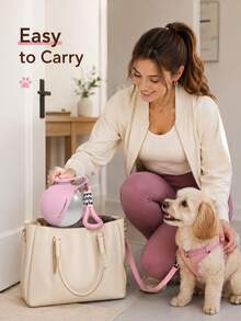 Minimalist Portable Pet Bottle With Thick Lanyard Durable Stainless Steel Dog Waterer For Puppy Kitten Sleek Puppy Drinking Flask Perfect For Reliable Daily Walking Running Gear 2 Colors Pet Travel Supplies - 彩色 - 查看 11
