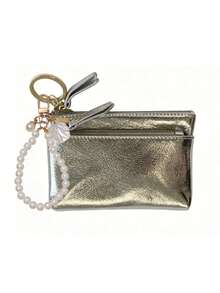 Billetera de mujer de moda con colgante de concha de perla, efectivo, identificación, tarjeta de crédito, monedero portátil, tarjetero, billetera de monedas, billetera mini, regalo de aniversario de vacaciones para mujeres de cuello blanco, regalo de accesorio, útiles escolares, regalo para maestros, tarjetero de regreso a la escuela, aniversario, Navidad, Día de San Valentín, regalo de cumpleaños, regalo del Día de San Valentín, regalo para niñas, regalo de temporada de regreso a la escuela, regalo de temporada de graduación - Multicolor - Ver 12