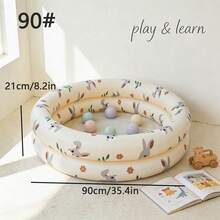Kolam Renang Motif Hewan Retro, Dinosaurus, Kelinci, Beruang Teddy, Kolam Renang Luar Ruangan, Bak Mandi Keluarga PVC Tebal, Bak Mandi Dalam Ruangan Sepanjang Tahun - MultiWarna - View 15