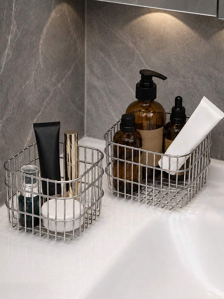 Estante de almacenamiento para baño/Estante de almacenamiento para encimera/Estante de almacenamiento para tocador/Almacenamiento de artículos de tocador/Almacenamiento de productos para el cuidado de la piel