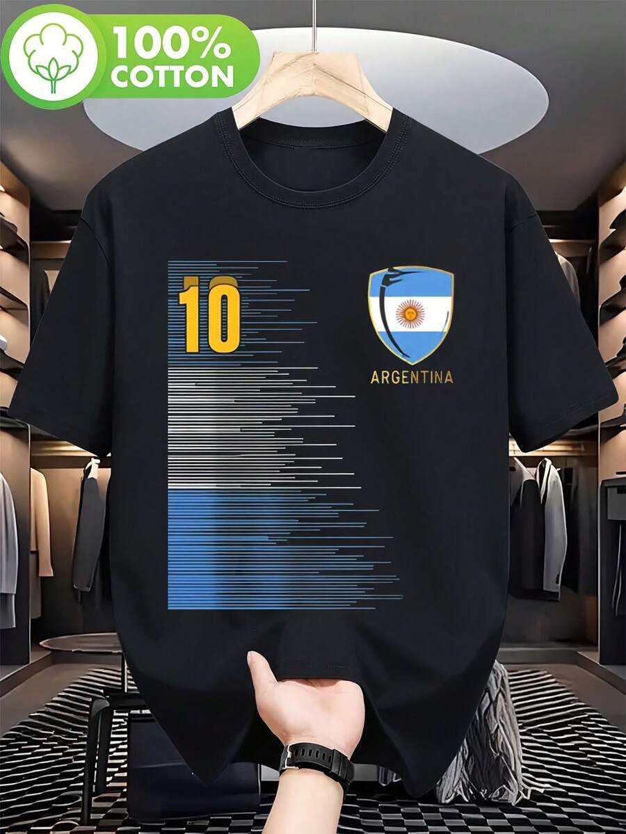 Men T-Shirts - 黑色 - 查看 1