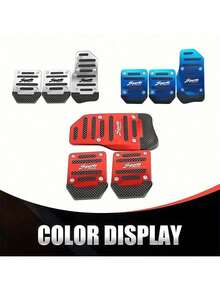 3PCS Multi-Color Universal Car Brake & Accelerator Pedal Covers, Accelerator Pedal Sleeve, Car Brake Pedal Protector, High-Quality Anti-Slip Pedal Pads, 3-Color Brake, Accelerator, Clutch Pedal Set, Suitable For Manual Transmission Car Pedal Pads - Foot Pedal - View 7
