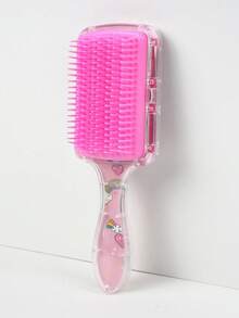 OBOVAY 1/6pcs Cartoon Cute Comb Set, Transparent Unicorn Shaped Air Cushion Hairbrush, Satin Sleep Cap (Unicorn Print Design), 200ml Hair Spray Bottle, Suitable For Daily Use And Sleep, Includes Fluffy Hairbrush, Tail Comb, Edge Comb, Suitable For Styling Bangs, Hairline, Sideburns, Eyebrows And Eyelashes, Perfect Gift For Girls - Multicolor - View 11