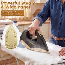 SUPERLEX 8-In-1 LED Screen Cordless Steam Iron With Ceramic Soleplate, 3200W Fast Heating, 320ML Large Water Tank, Anti-Scale & Anti-Drip. Supports Dry Ironing, Spray, Steam, Air Ironing; 2.1m Visible Range, Clear Indicator & Powerful Steam, Ideal For Home An - View 5