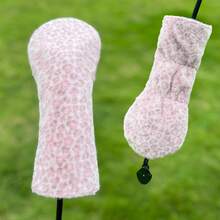 1PC Light Pink Plush Leopard Print Golf Head Covers, Fits Driver, Fairway Wood And Hybrid Clubs, Universal Design For Men & Women Golfers, Durable & Stylish Golf Club Protective Covers - Multicolor - View 12