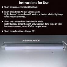 Luz de gabinete con sensor magnético con carga USB, lámpara con sensor inteligente, iluminación LED desmontable para interiores para oficina, dormitorio, armario - Luz con sensor de movimiento - Ver 8
