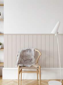 ihomeli Striped Half-Wall Self-Adhesive Wallpaper Bottom Wallpaper PVC Wood Grain Style Wallpaper Suitable For Children's Room Interior Decoration Removable - one-size - View 3
