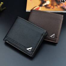Ultra-Thin Portable Men's Bifold Wallet, Multiple Card Slots With ID Holder, Suitable For College Students, Business Professionals, Office Commuters, Business Gift - Black M455-2 - View 4
