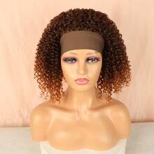 Peruca Wig Cabelo Afro Cacheado Faixa de Fixação de Cabelo Feminina Wig Design respirável LINDEZA+WIG CAP MT4/30#/ CASTANHO C/ COBRE - MT4/30 - Visão 3