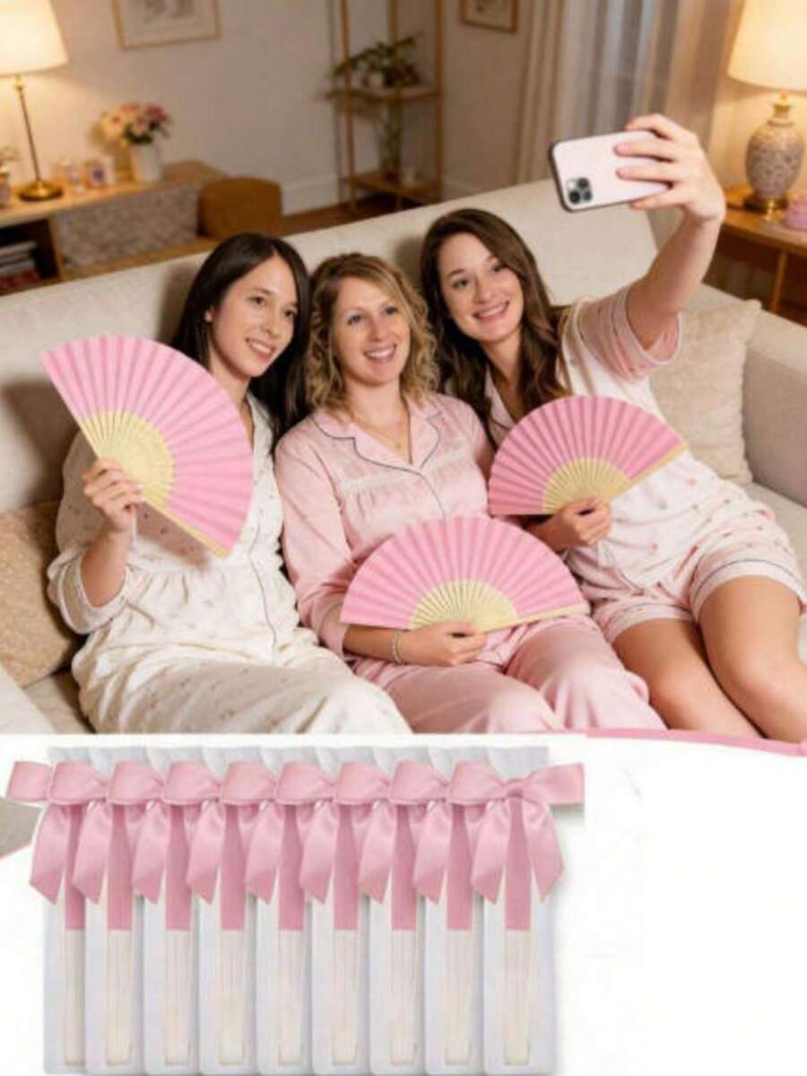1/3/10/15/30pcs Summer Essential Minimalist Paper Folding Fans, White ...