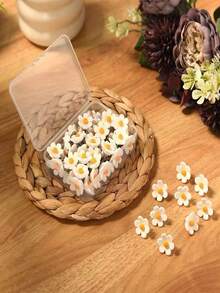 10/20 Stücke blumenförmige weiße Reißzwecken für Korkwand, dekorative Stecknadeln für Fotowand, Akzentwand, Karte, Pinnwand, Büro oder Zuhause, Whiteboard Korkwand Karte Pinnwand Foto, geeignet für die Schulanfangssaison, Schulanfangsgeschenke, Klassenzimmer Dekorationszubehör, Schulanfang - Blumenförmige Reißzwecke - Übersicht 6