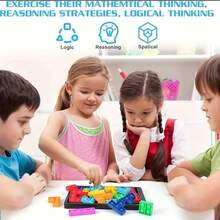 27-Piece Soft Silicone Puzzle Building Block Set, Parent-Child Game, Popular Educational Toy With Educational Learning And Intelligence Development Functions, Alleviates Anxiety And Stress (Random Colors) - Multicolor - View 6