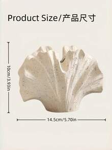 1pc Ginkgo Leaf Vase, Modern Minimalist Cream Style Dried Flower Vase, Nordic Aesthetic Desktop Decor, Suitable For Living Room Bedroom Home Decoration - Ginkgo Leaves - View 5