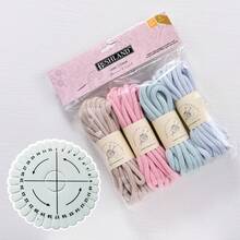 Benang Berwarna 4mm/20m (4-in-1), Benang Campuran, Benang Aneka Warna Cocok Untuk Merajut dan Merenda, Lembut dan Halus, Cocok Untuk Berbagai Kerajinan Merajut. Gugusan Benang Pelangi Berwarna-warni Berbentuk Awan, Cocok Untuk Merajut dan Merenda. - MultiWarna - View 6