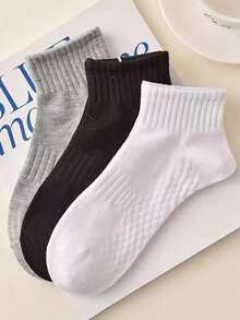 Men's Ankle Socks, 3/5 Pairs Of Breathable Sports Low-Top Slim Style Made Of Polyester Fiber, Available In Multiple Colors - Multicolor - View 4