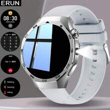 ERUN Unisex Smart Watch - Wireless Call/Text/Multiple Sports Modes/Remote Camera/Fitness Tracker, Compatible With Android And IOS Systems, USB Charging, Alloy Case/Silicone Strap, Fashionable Modern, Clear Screen Display, Perfect Gift For Men/Women/Lovers/Parents. - View 5
