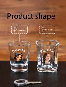 Custom Birthday Shot Glasses,Shot Glass With Picture, Funny Shot Glasses, Personalized Face Party Favors, Shot Glass With Face - Multicolor - View 3