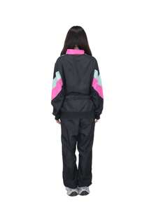 80s Retro Women's Tracksuit - Neon Pink And Mint Green Color Block Jacket And Pants, Suitable For Hip Hop Disco Theme Parties And Carnivals Fall - Multicolor - View 5