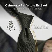A Matte Twill Tie, A Versatile Tie Suitable For Work, Interviews, And Weddings. - 軍綠色 - 查看 5