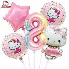 BUTTBILL Pink Kawaii Party Accessory, Premium Reusable Foil Balloons, Perfect For Toddler Girl Birthday, Baby Shower And Princess Carnival Party - View 9