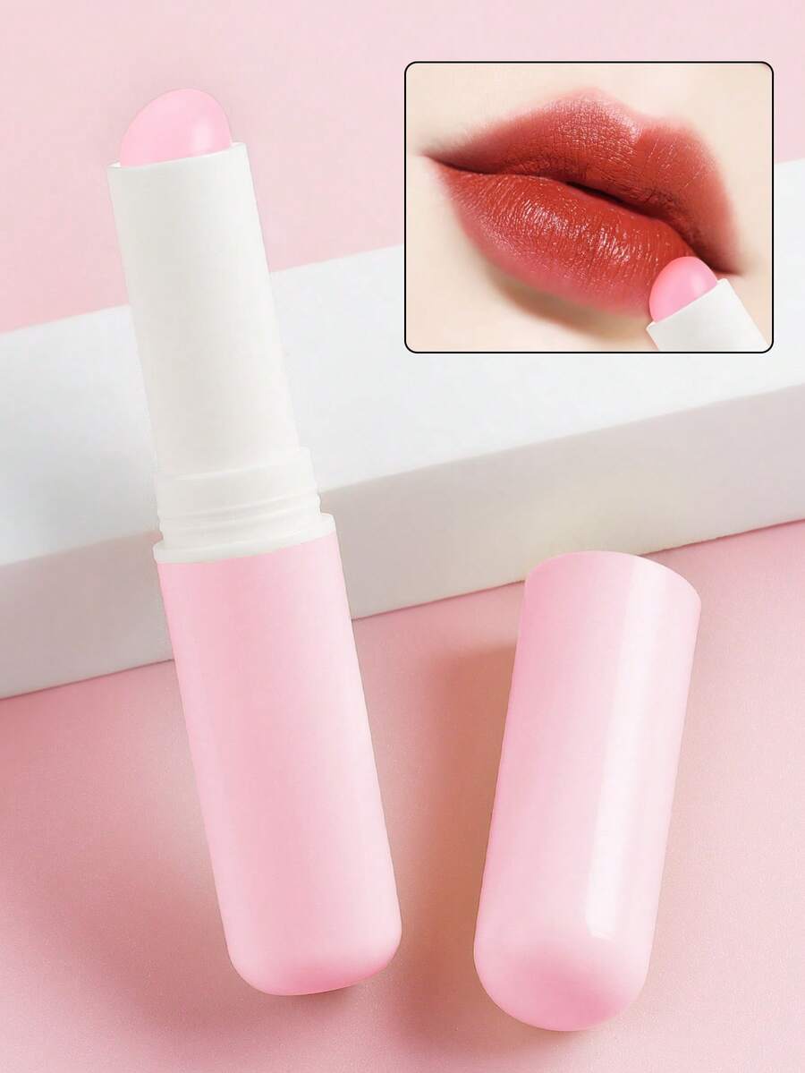 ronshadow 1 buah Kuas Bibir Silikon Portabel dengan Tabung Pena Berputar Anti Debu dan Kepala Lembut untuk Aplikator Lipstik dan Makeup - MultiWarna - View 1