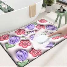 Bath Rug Set - ดอกไม้ C - ดู 4