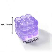 4-Color Transparent Bubble Ball Set – 5cm Soft Bouncy Cube Containing Multiple Spheres, Soft Stress Relief Hand Activity Toy Suitable For Teens - Upgraded Version - Multiple Colors - View 8