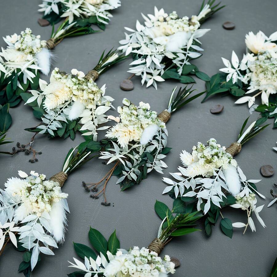 1/4/8pcs Mini Artificial Flower Bouquet, Wedding Decoration Artificial Floral Arrangement, Home Desktop Centerpiece Decor, Autumn Halloween Thanksgiving Christmas Decoration, Party Holiday Craft Material - L11 - View 1