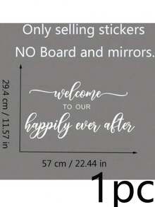 1pc Wedding Theme Window Sticker - Ideal For Window Decoration, Wedding Ceremony And Banquet Mirror Decor - One Size Fits All - View 10
