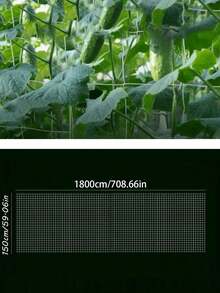 1pc Plant Climbing Net, Climbing Plant Support Net, Made Of Durable Polyester Material, Suitable For Gardening, Applicable To Cucumber, Tomato, Fruit, Vegetable, Grape, Beans And Other Vine Plants, Helps Plants Grow Healthily. - Multicolor - View 15