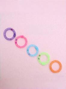 3pcs Cute Cat Soft Mesh Management Cat Self-Entertainment Donut, Colorful Macaron Spiral Spring, Indoor Interactive Toy Set, Suitable For Cat Hunting, Pouncing, Chewing, Bringing Endless Fun And Exercise, Suitable For All Cats - Multicolor - View 4