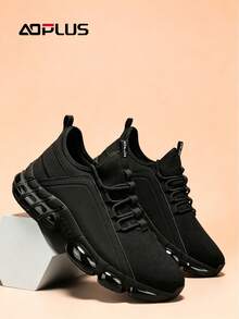 Men's Outdoor Hiking Shoes – Anti-Slip, Shock-Absorbing, Waterproof For Trail Running - màu đen - Xem 3