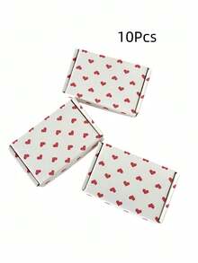 10 Buah Kotak Pesawat Berwarna-warni dengan Motif Hati dan Pita Merah Muda, Kokoh dan Tahan Lama, Cocok untuk Menyimpan Perlengkapan Perang, Aksesoris, dan Kemasan Kartu, Menggabungkan Estetika dan Kepraktisan. - A - View 12