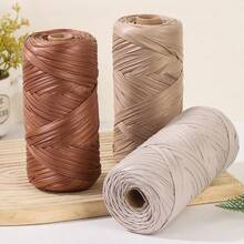 1 Roll 165g Premium Faux Leather Cord, Soft And Flexible Material, Suitable For DIY Bags, Shoes, Crochet And Knitting Crafts - Artificial Leather Thread - View 12