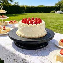 3/4pcs Ultra-Smooth Silent 360° Rotating Cake Turntable Set, Beginner Cake Decorating Turntable Kit, Professional Cream Smoothing Spatula Full Set Baking Tools - View 6