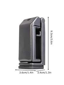 1pc 360° Rotatable Airplane Phone Holder Clip, Adjustable Hands-Free Phone Stand Compatible With Airplane Tray Table, Car & Office Desk - A - View 7