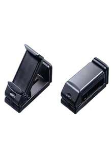 1pc 360° Rotatable Airplane Phone Holder Clip, Adjustable Hands-Free Phone Stand Compatible With Airplane Tray Table, Car & Office Desk - A - View 8
