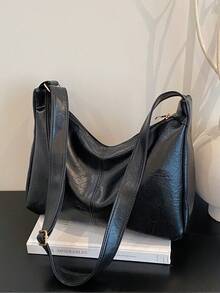Bolso de hombro para mujer, nuevo diseño de moda, elegante y con estilo - Negro 7 - Ver 4