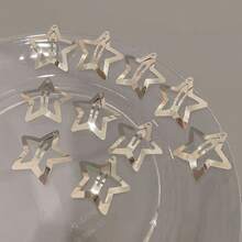 Elegant Star Hair Clip Kit - BB Silver Style Clips INS Y2K - 銀色 - 查看 3