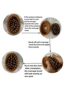 1/2pcs Massage Comb/Pad Brush, Body Massage And Therapy Tool, Relieves Fatigue And Soreness, Skin Laxity, Reduces Fat Accumulation, Promotes Lymphatic And Blood Circulation, Eliminates Edema. Can Be Used As Dry Brush To Remove Dead Skin. Air Cushion Suitable For Essential Oil And Sunbathing Massage. Can Be Used During Beauty Care, Skincare, Spa And Bathing - Multicolor - View 7