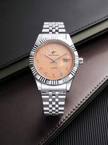 RICECGO Men's Watch With Dial, Fashionable Daily Wear, Stylish Wristwatch, Perfect Gift For Him, Durable And Precise Design - Silver - View 14